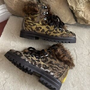 Jessica Simpson Leopard Boots